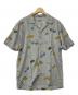 PAPAS ISLAND（パパスアイランド）の古着「半袖シャツ」｜ライトグレー