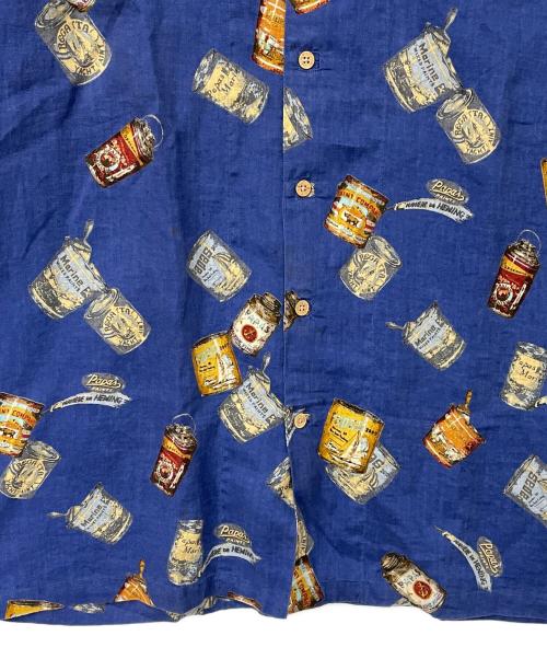 PAPAS ISLAND（パパス アイランド）PAPAS ISLAND (パパス アイランド) 半袖シャツ ブルー サイズ:Mの古着・服飾アイテム