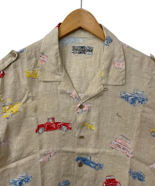 PAPAS ISLAND（パパス アイランド）PAPAS ISLAND (パパスアイランド) 半袖シャツ ベージュ サイズ:Mの古着・服飾アイテム