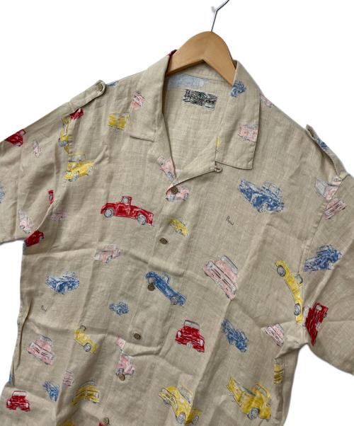 PAPAS ISLAND（パパス アイランド）PAPAS ISLAND (パパスアイランド) 半袖シャツ ベージュ サイズ:Mの古着・服飾アイテム