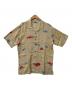 PAPAS ISLAND（パパスアイランド）の古着「半袖シャツ」｜ベージュ