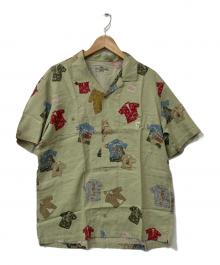 PAPAS ISLAND（パパス アイランド）の古着「半袖シャツ」｜ライトグリーン