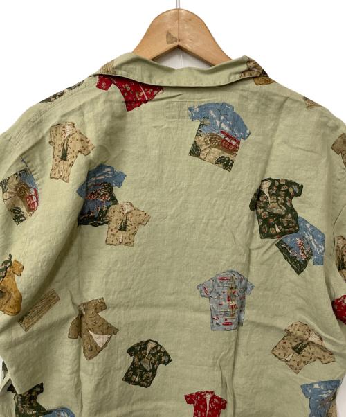 PAPAS ISLAND（パパス アイランド）PAPAS ISLAND (パパスアイランド) 半袖シャツ ライトグリーン サイズ:Mの古着・服飾アイテム