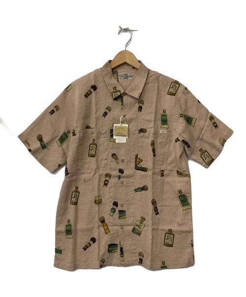 PAPAS ISLAND（パパス アイランド）PAPAS ISLAND (パパス アイランド) 半袖シャツ ピンクベージュ サイズ:Mの古着・服飾アイテム