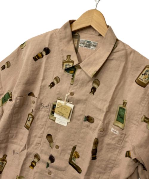 PAPAS ISLAND（パパス アイランド）PAPAS ISLAND (パパス アイランド) 半袖シャツ ピンクベージュ サイズ:Mの古着・服飾アイテム