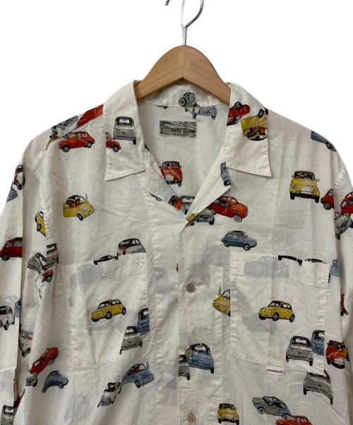 PAPAS ISLAND（パパス アイランド）PAPAS ISLAND (パパス アイランド) オープンカラーシャツ ホワイト サイズ:Mの古着・服飾アイテム