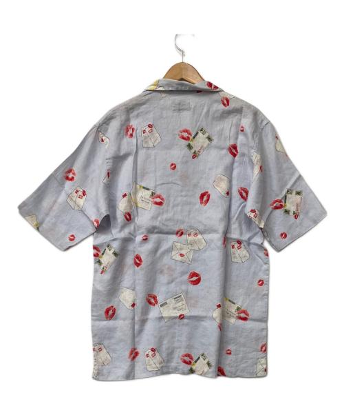 PAPAS ISLAND（パパス アイランド）PAPAS ISLAND (パパス アイランド) アロハシャツ ブルー サイズ:Mの古着・服飾アイテム