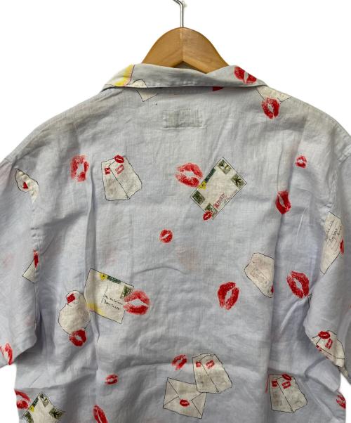 PAPAS ISLAND（パパス アイランド）PAPAS ISLAND (パパス アイランド) アロハシャツ ブルー サイズ:Mの古着・服飾アイテム