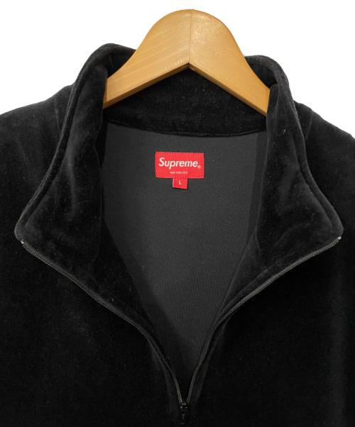 SUPREME（シュプリーム）SUPREME (シュプリーム) ハーフジップスウェット ブラック×レッド サイズ:Lの古着・服飾アイテム