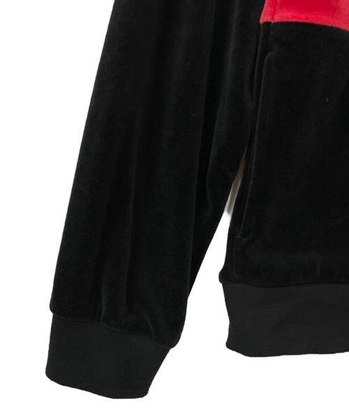 SUPREME（シュプリーム）SUPREME (シュプリーム) ハーフジップスウェット ブラック×レッド サイズ:Lの古着・服飾アイテム
