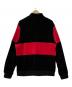 SUPREME (シュプリーム) ハーフジップスウェット ブラック×レッド サイズ:L：9000円