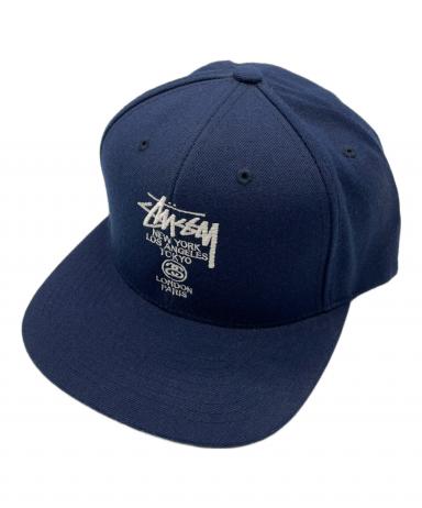 中古・古着通販】stussy (ステューシー) キャップ ネイビー｜ブランド