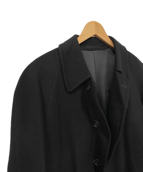 CHESTER BARRIE（チェスターバリー）CHESTER BARRIE (チェスターバリー) カシミヤコート ブラック サイズ:Mの古着・服飾アイテム