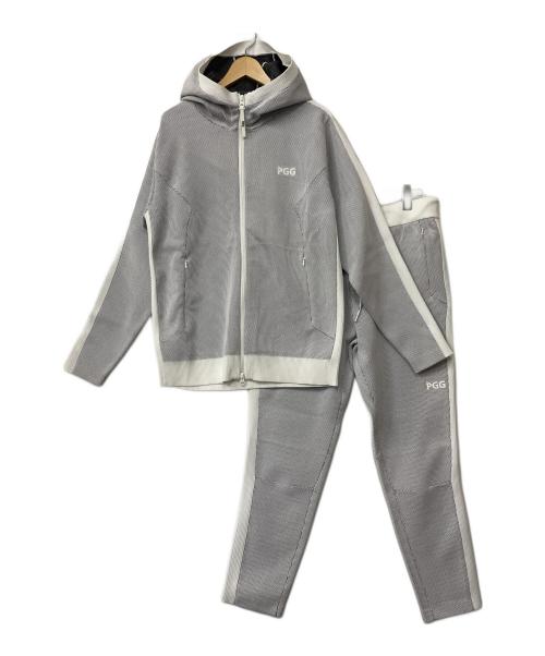 PGG（ピージージー）PGG (ピージージー) ゴルフウェアセットアップ ホワイト×ブラック サイズ:５の古着・服飾アイテム