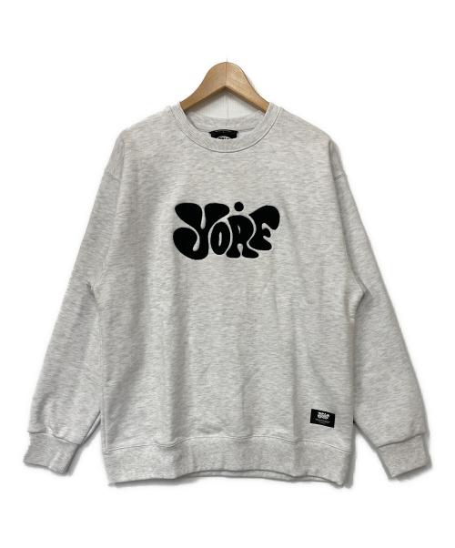 YORF（ヨルフ）YORF (ヨルフ) スウェット ライトグレー サイズ:Lの古着・服飾アイテム