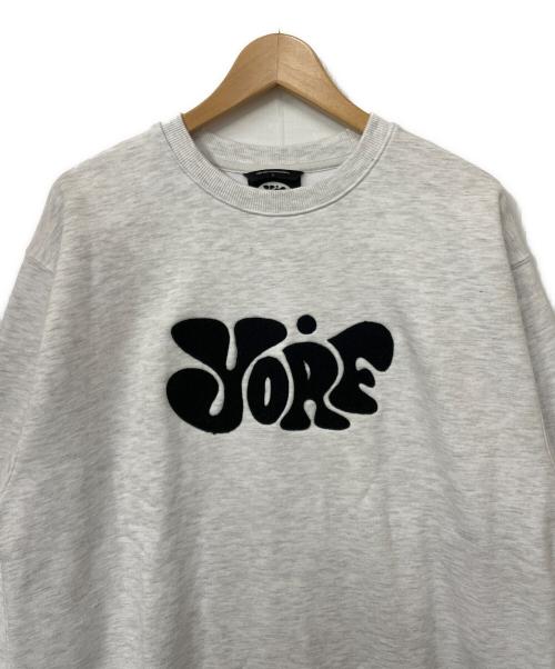 YORF（ヨルフ）YORF (ヨルフ) スウェット ライトグレー サイズ:Lの古着・服飾アイテム