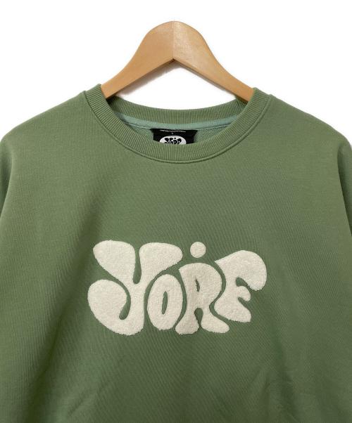 YORF（ヨルフ）YORF (ヨルフ) スウェット オリーブ サイズ:Lの古着・服飾アイテム