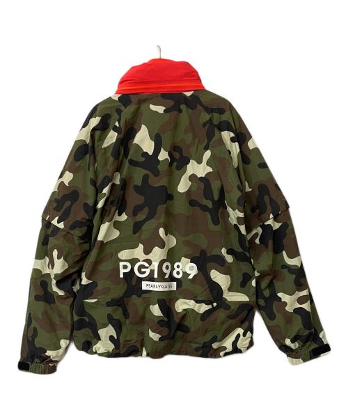 PEARLY GATES（パーリーゲイツ）PEARLY GATES (パーリーゲイツ) ゴルフウェア(トップス) オリーブ×オレンジ サイズ:5の古着・服飾アイテム