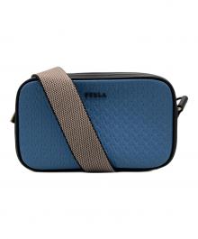 FURLA（フルラ）の古着「ショルダーバッグ」｜ブルー×ブラック