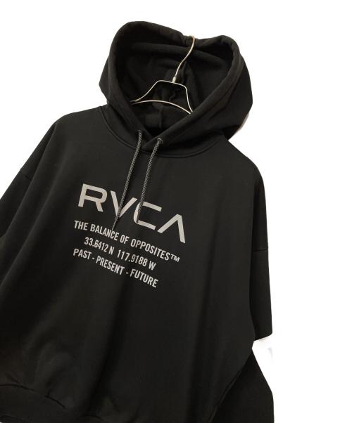RVCA（ルーカ）RVCA (ルーカ) AZUL by moussy (アズールバイマウジー) プルオーバーパーカー ブラック サイズ:FREEの古着・服飾アイテム