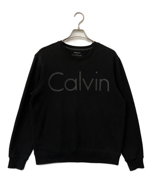 Calvin Klein（カルバンクライン）Calvin Klein (カルバンクライン) ロゴスウェット ブラック サイズ:Mの古着・服飾アイテム