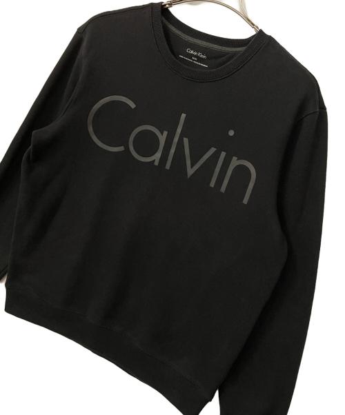 Calvin Klein（カルバンクライン）Calvin Klein (カルバンクライン) ロゴスウェット ブラック サイズ:Mの古着・服飾アイテム