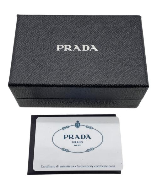PRADA（プラダ）PRADA (プラダ) コンパクトウォレット ブラックの古着・服飾アイテム