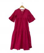 sara mallikaサラマリカ）の古着「スキッパーワンピース」｜ショッキングピンク