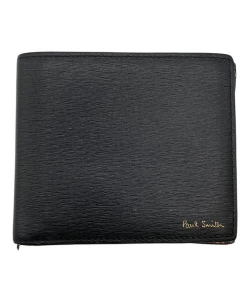 PAUL SMITH（ポールスミス）PAUL SMITH (ポールスミス) 2つ折り財布 ブラックの古着・服飾アイテム