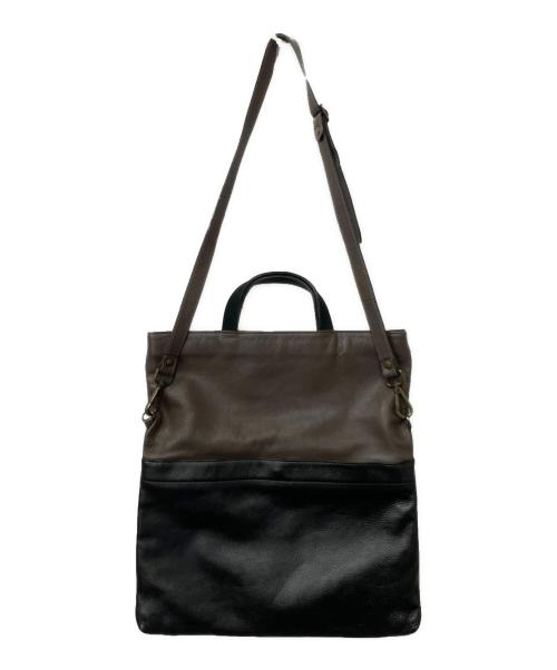 A.D.M.J.（エーディーエムジェイ）A.D.M.J. (エーディーエムジェイ) 3WAYショルダーバッグ ブラック×グレーの古着・服飾アイテム