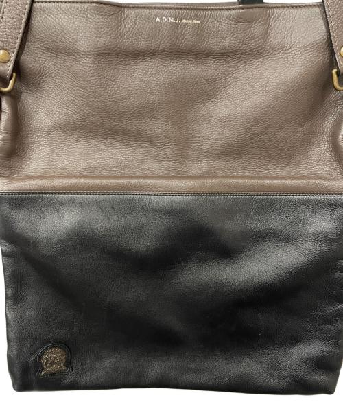 A.D.M.J.（エーディーエムジェイ）A.D.M.J. (エーディーエムジェイ) 3WAYショルダーバッグ ブラック×グレーの古着・服飾アイテム