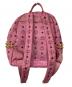 MCM (エムシーエム) リュック ピンク：12000円