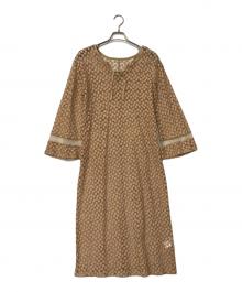 OLLUN（オルン）の古着「シースルーワンピース」｜ブラウン