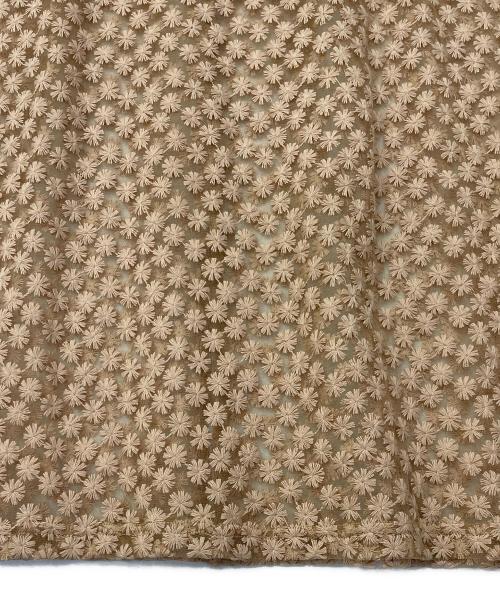 OLLUN（オルン）OLLUN (オルン) シースルーワンピース ブラウン サイズ:Ｍの古着・服飾アイテム