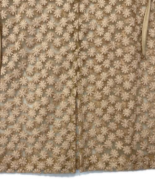 OLLUN（オルン）OLLUN (オルン) シースルーワンピース ブラウン サイズ:Ｍの古着・服飾アイテム