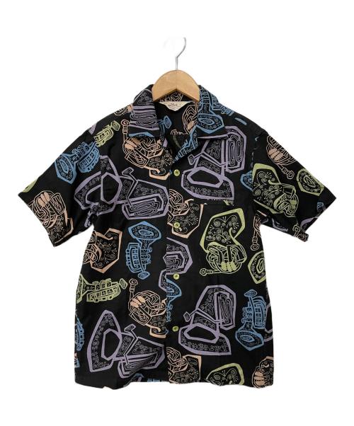 Star OF HOLLYWOOD（スターオブハリウッド）Star OF HOLLYWOOD (スターオブハリウッド) オープンカラーシャツ ブラック サイズ:Sの古着・服飾アイテム
