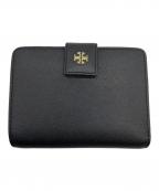 TORY BURCHトリーバーチ）の古着「2つ折り財布」｜ブラック