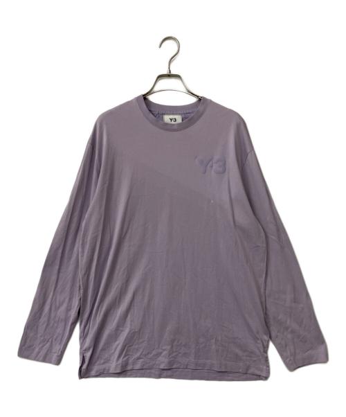 Y-3（ワイスリー）Y-3 (ワイスリー) ロングスリーブTシャツ パープル サイズ:Mの古着・服飾アイテム