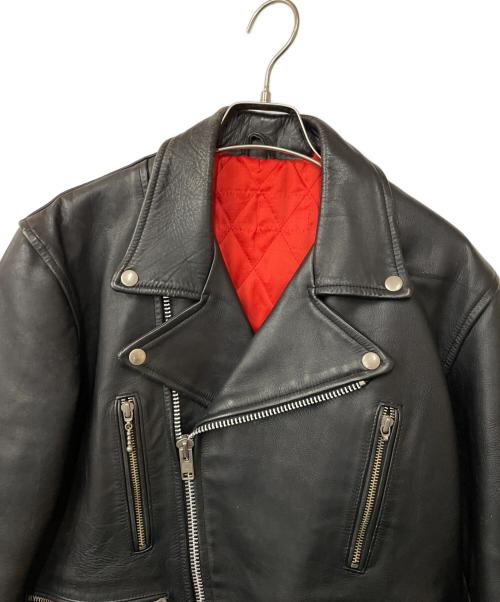 echtes leder（エヒテス レーダァ）echtes leder (エヒテス レーダァ) レザーライダースジャケット ブラック サイズ:不明の古着・服飾アイテム