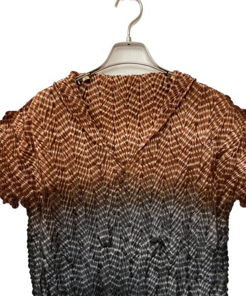 ISSEY MIYAKE（イッセイミヤケ）ISSEY MIYAKE (イッセイミヤケ) プリーツワンピース グラデーション サイズ:Mの古着・服飾アイテム