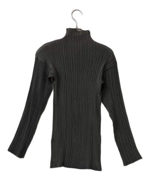 ISSEY MIYAKE（イッセイミヤケ）ISSEY MIYAKE (イッセイミヤケ) プリーツカットソー グレー サイズ:Lの古着・服飾アイテム