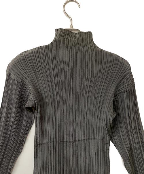 ISSEY MIYAKE（イッセイミヤケ）ISSEY MIYAKE (イッセイミヤケ) プリーツカットソー グレー サイズ:Lの古着・服飾アイテム