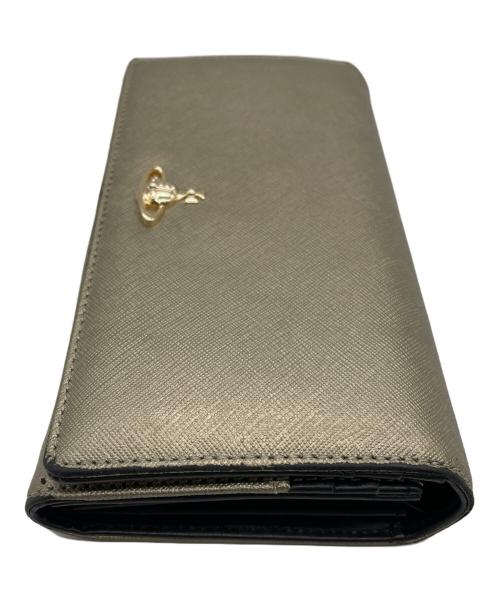 Vivienne Westwood（ヴィヴィアンウエストウッド）Vivienne Westwood (ヴィヴィアンウエストウッド) 長財布 ゴールドの古着・服飾アイテム