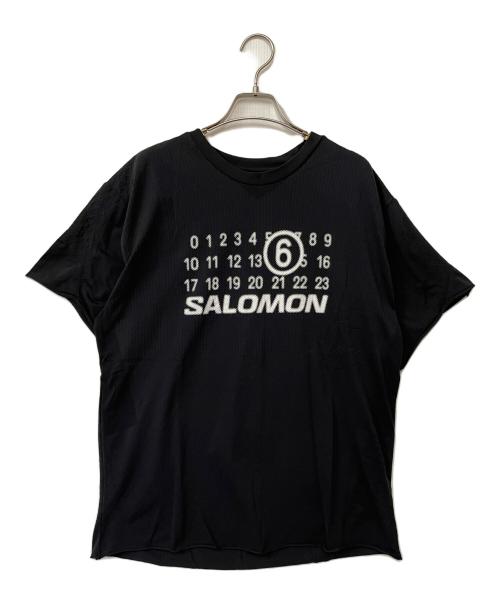 MM6 Maison Margiela（エムエムシックスメゾンマルジェラ）MM6 Maison Margiela (エムエムシックスメゾンマルジェラ) SALOMON (サロモン) シームレスTシャツ ブラック サイズ:Mの古着・服飾アイテム