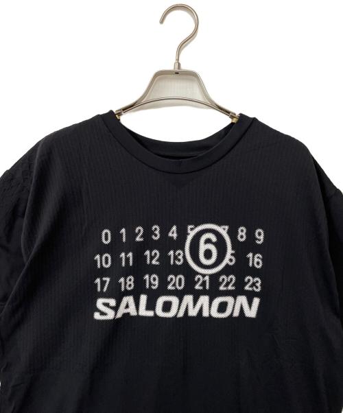 MM6 Maison Margiela（エムエムシックスメゾンマルジェラ）MM6 Maison Margiela (エムエムシックスメゾンマルジェラ) SALOMON (サロモン) シームレスTシャツ ブラック サイズ:Mの古着・服飾アイテム