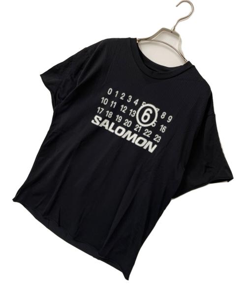 MM6 Maison Margiela（エムエムシックスメゾンマルジェラ）MM6 Maison Margiela (エムエムシックスメゾンマルジェラ) SALOMON (サロモン) シームレスTシャツ ブラック サイズ:Mの古着・服飾アイテム