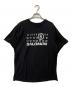 MM6 Maison Margiela（エムエムシックスメゾンマルジェラ）の古着「シームレスTシャツ」｜ブラック