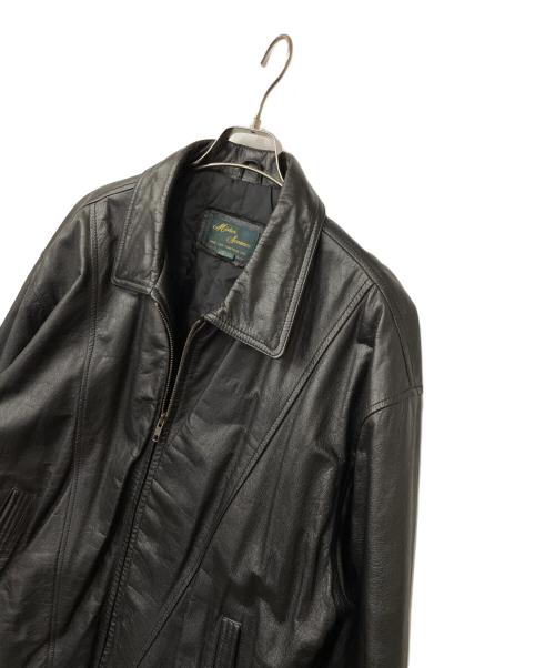 Mister Sanwa（ミスターサンワ）Mister Sanwa (ミスターサンワ) レザージャケット ブラック サイズ:XLの古着・服飾アイテム