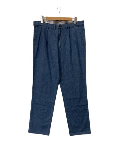PAPAS（パパス）PAPAS (パパス) タックパンツ ブルー サイズ:XLの古着・服飾アイテム