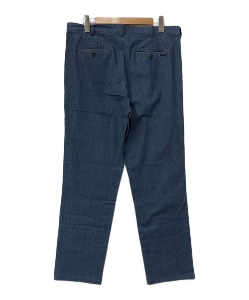 PAPAS（パパス）PAPAS (パパス) タックパンツ ブルー サイズ:XLの古着・服飾アイテム